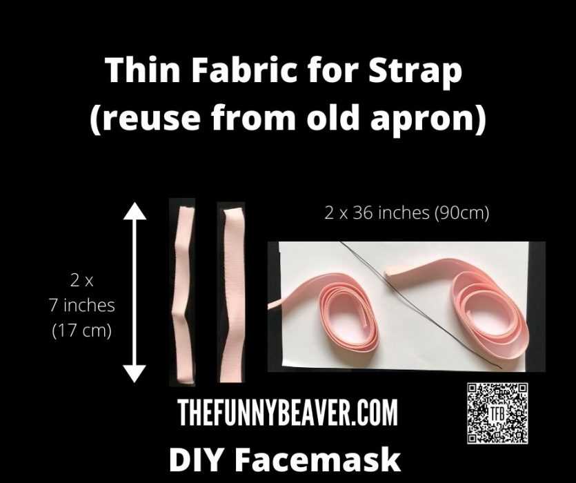 DIY Home made face mask instructions - step 4
