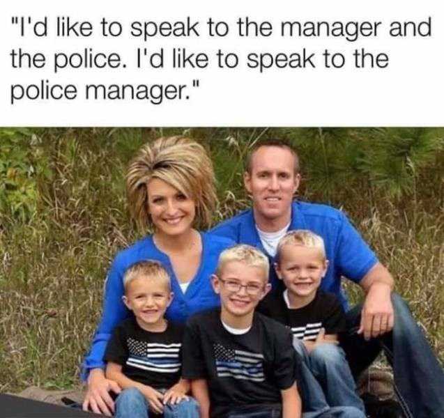 funny police manager