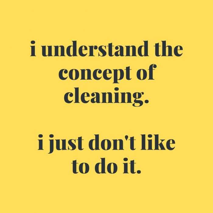 quote concept cleaning