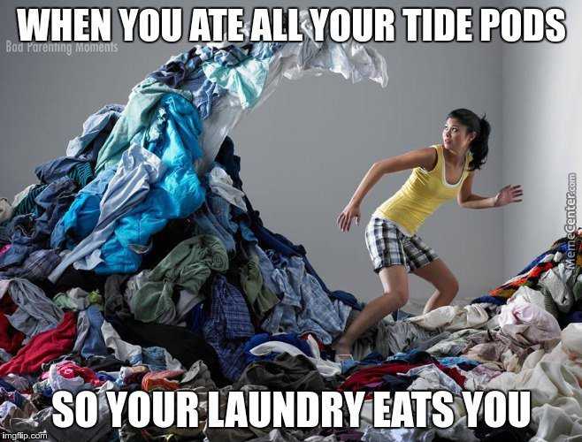 funy-laundry-eats-you 25 Funny Pictures Cause Monday is Coming Around Again