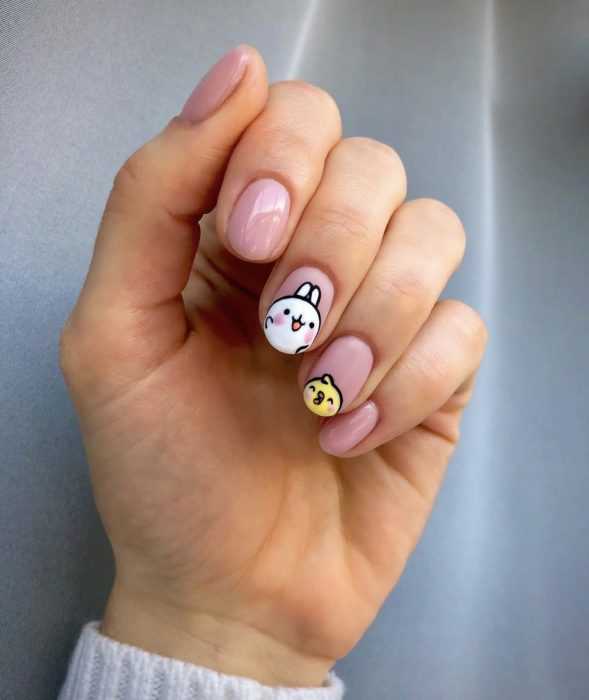 creative diy nail ideas - cute easter style