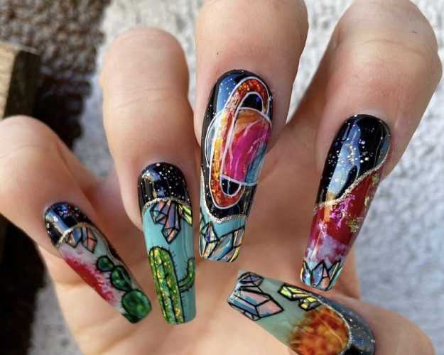 Creative Diy Nail Ideas  Stain Glass