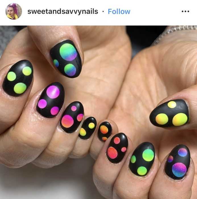 creative diy nail ideas - drops of rainbow