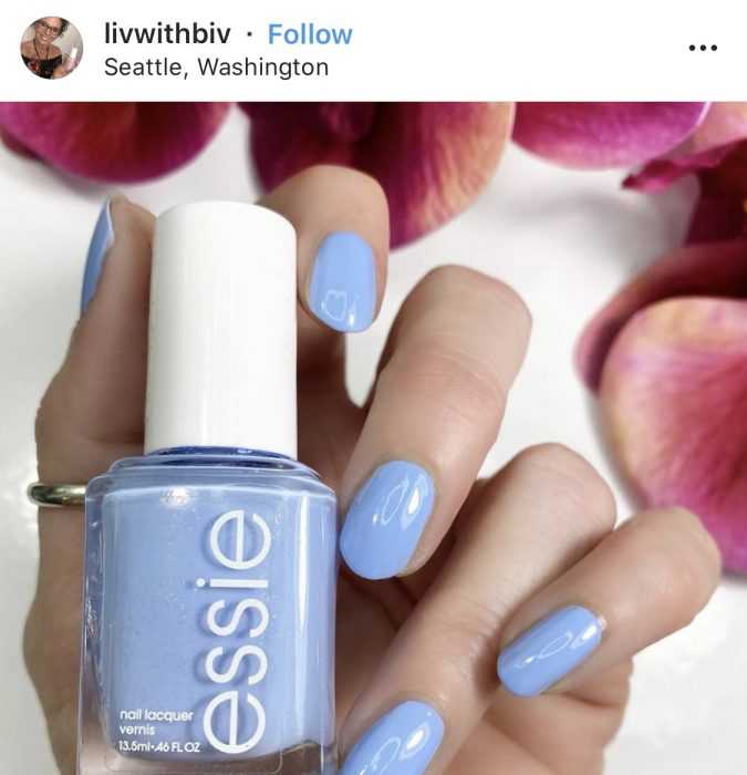 creative diy nail ideas  sky blue