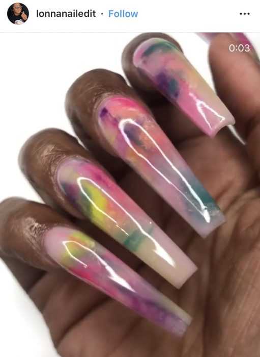 creative diy nail ideas  thai dye