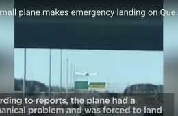 Airplane Merges Into Highway Traffic
