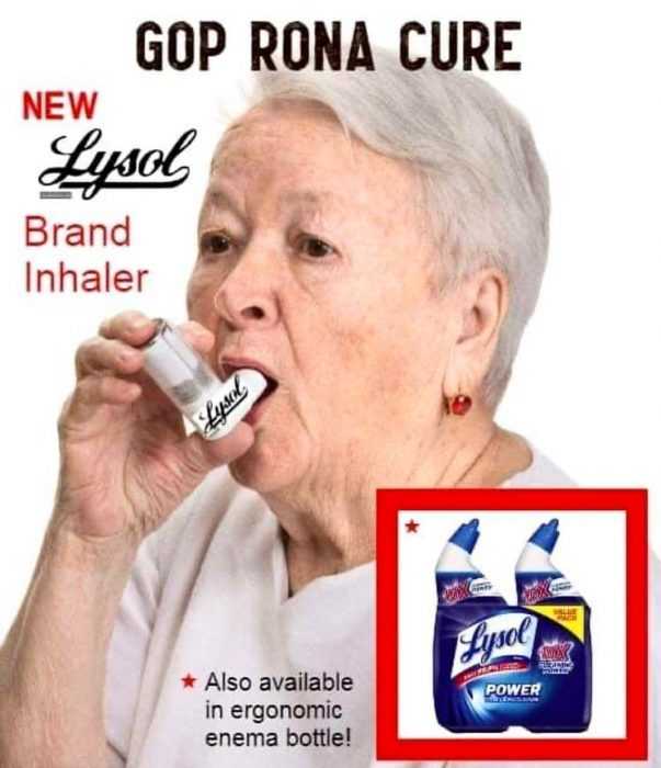Lysol Memes Bleach Memes and Disinfectant Memes  meme of lysol as an asthma inhaler and enema bottle