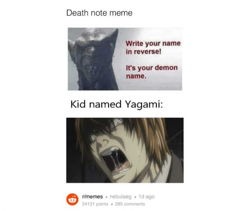 demon name meme  japanese kid yagami