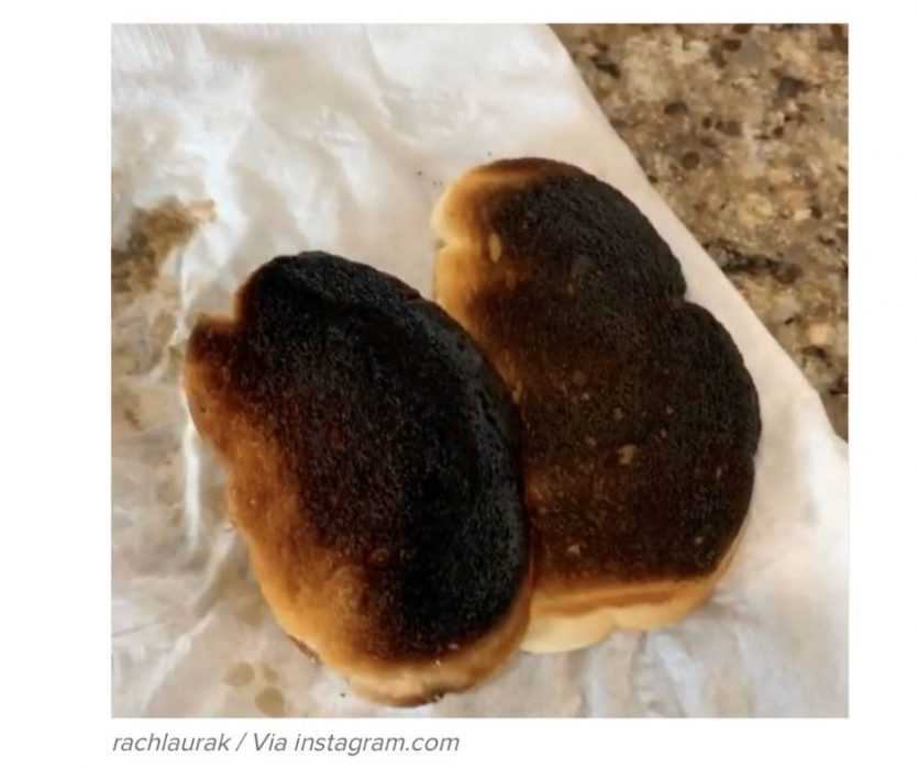 work-from-home-fail-15 work from home fails - toasting bread while working from home