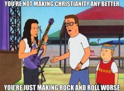 hank's quote about christian rock bands