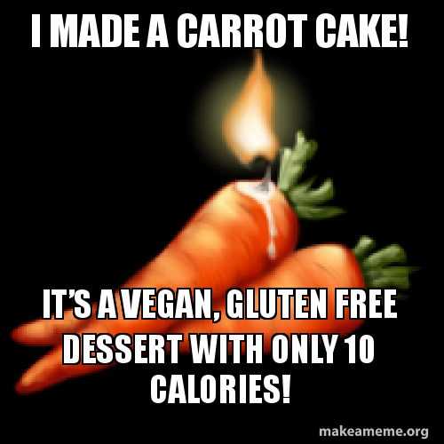 organic carrot cake