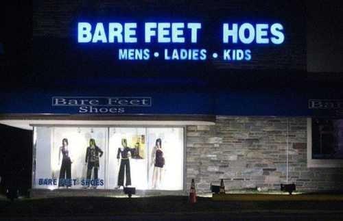 bare feet shoes sign fail  bare feet hoes