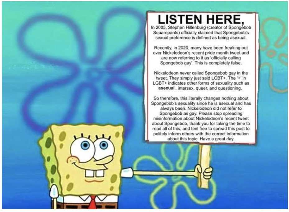 spongebob by the way youre gay meme