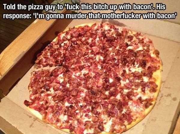 pizza bacon mother