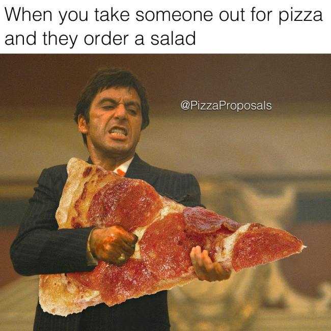 pizza salad
