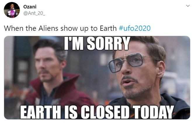 ufo closed earth