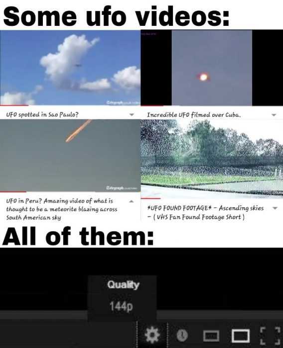 ufo quality video