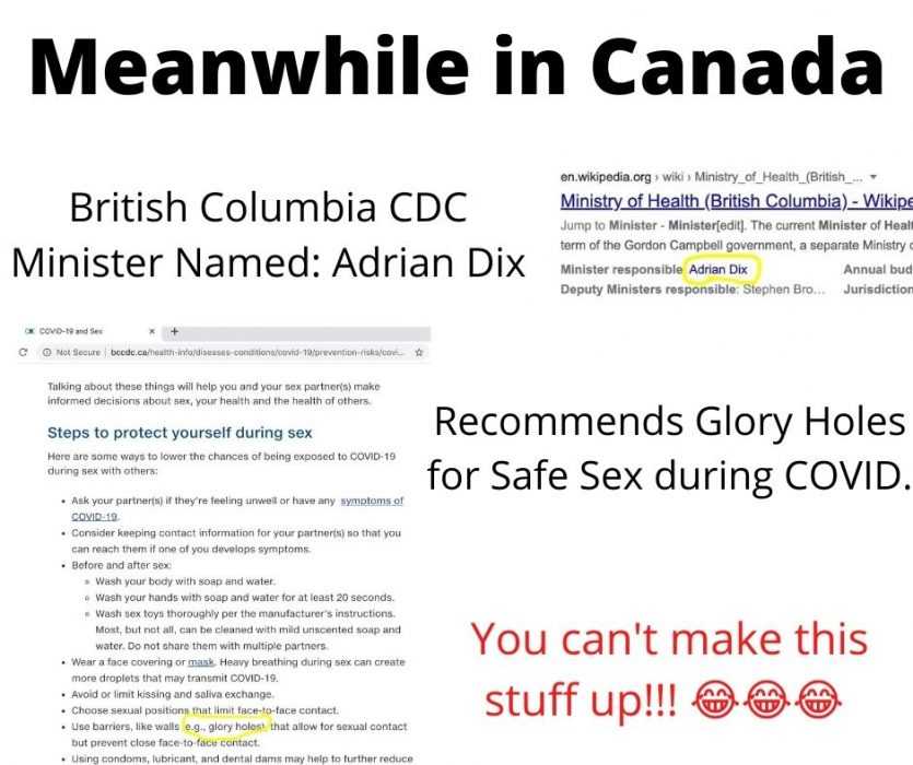 Glory Hole Memes Explode As Canada Promotes Glory Holes For Safe Sex