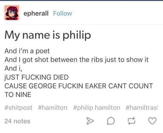 hamilton just got shot