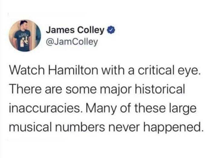 hamilton no musical numbers