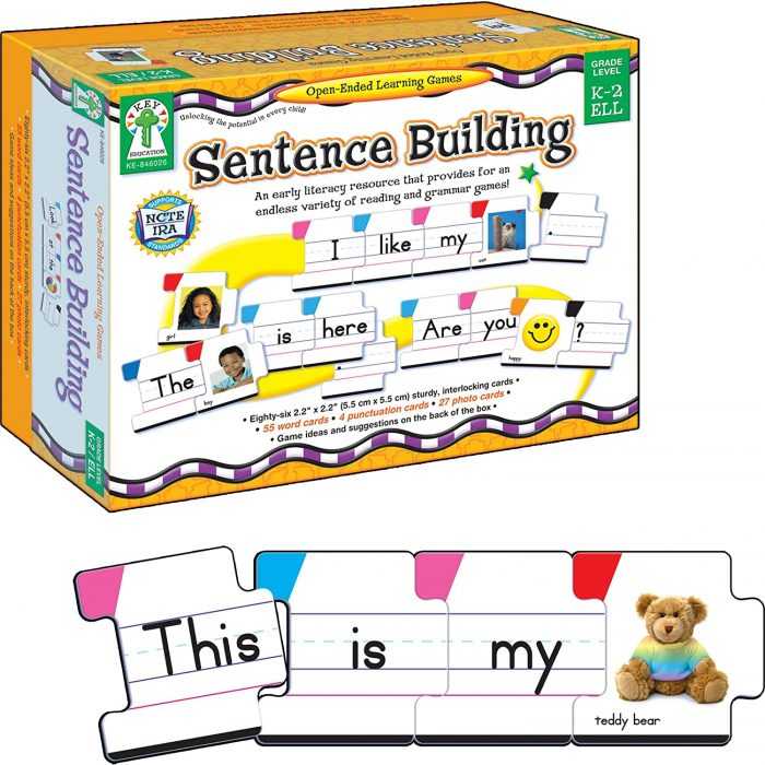 sentence structure cards