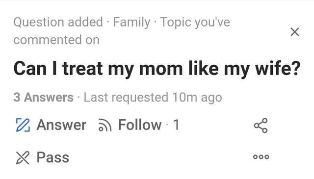 quora treat my mom