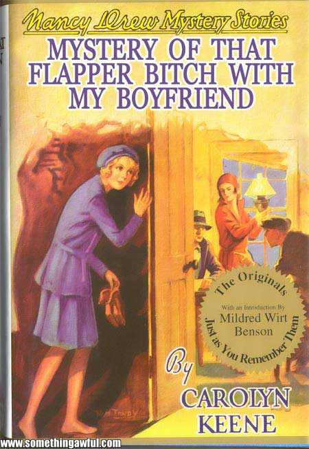 Funny Fake Book Covers  mystery flapper