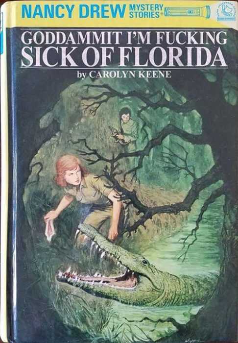 Funny Fake Book Covers  sick of florida