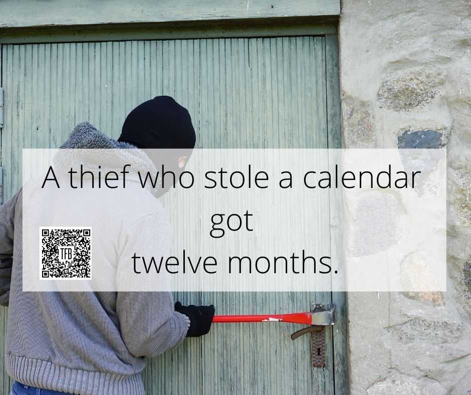 13 funny pun and clever memes  calendar thief