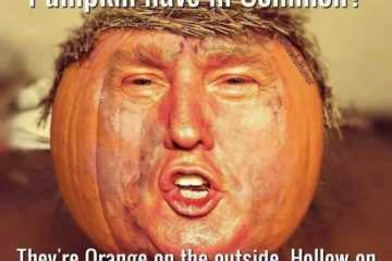 Halloween 2020 Memes  Donald Trump And Pumpkin Similarities