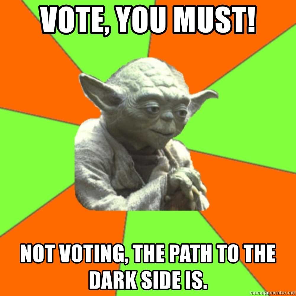 Voting Memes  yoda encourages voting