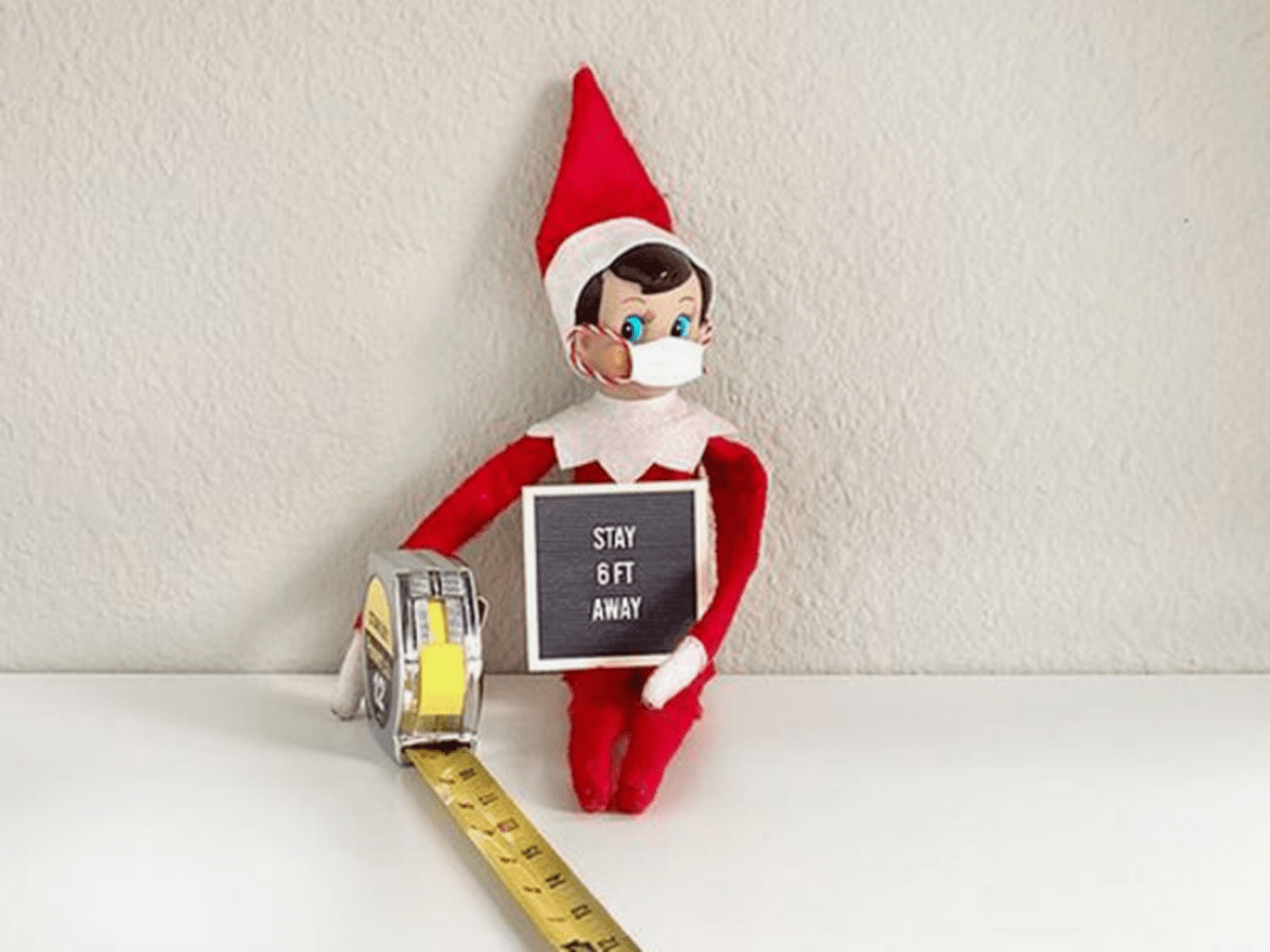 2020-Elf-On-The-Shelf-Stay-Away 2020 Elf On The Shelf - Elf On The Shelf Mask And Measuring Tape
