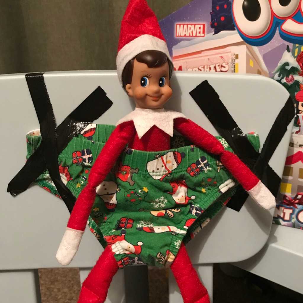 2020-Elf-On-The-Shelf-Underpants 2020 Elf On The Shelf - Stuck In Underwear