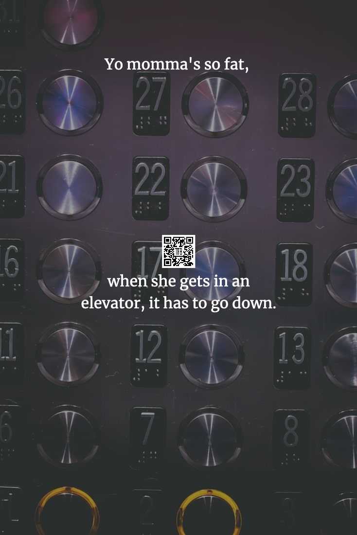 yo mamma jokes  elevator