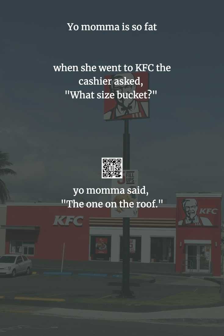 yo momma jokes  kfc bucket