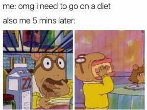 25 funny diet memes for those whove failed