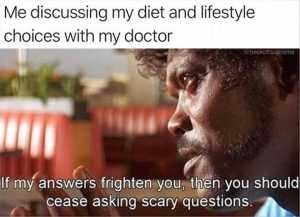 Hilarious Diet Memes  scary questions