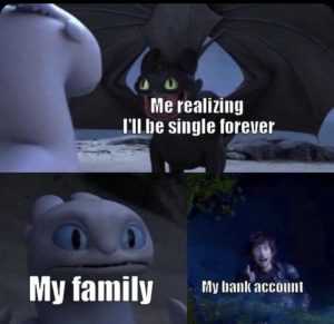Bcc3983Df6E15Bf1C0B115A0211Bb61D 18 Singles Awareness Day Memes - Bank Account Reactions