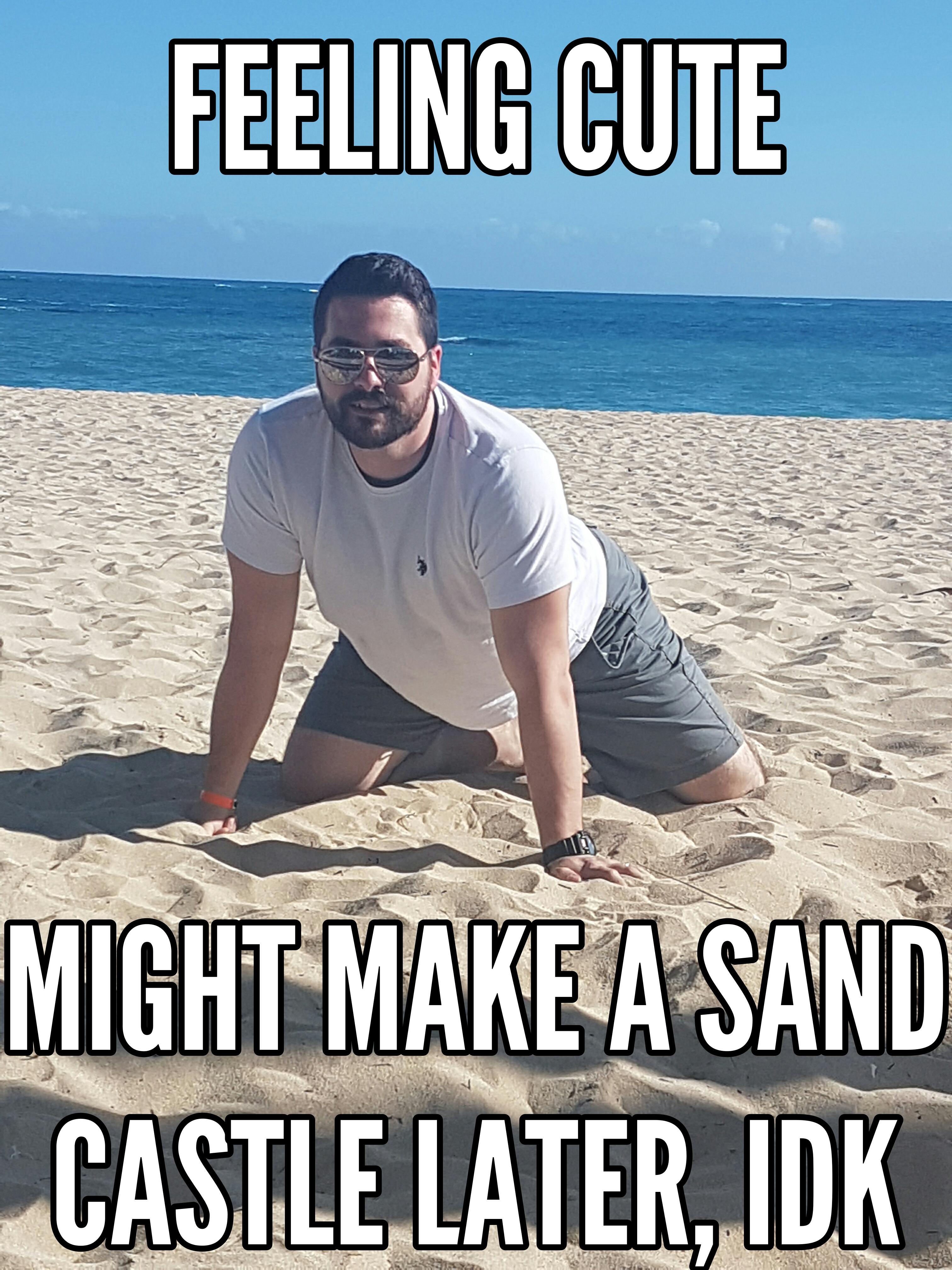 Beach Memes  make that castle