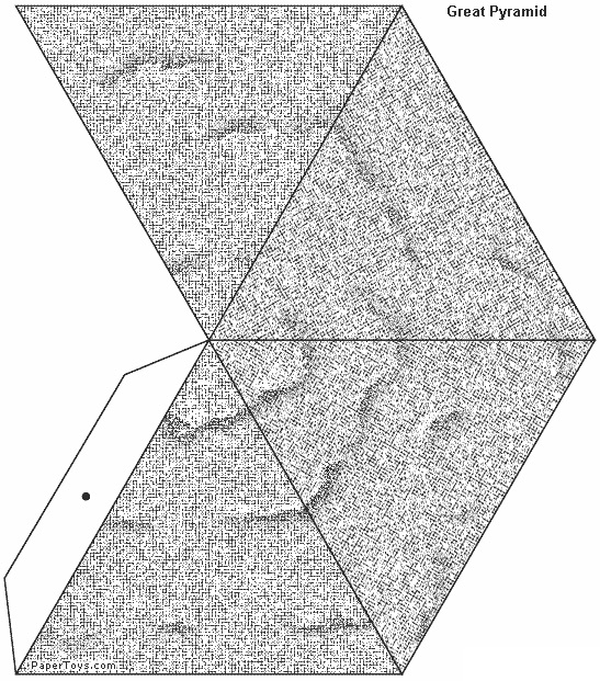 pyramid paper cutout