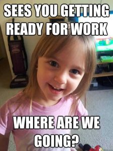 Getting-ready-for-work Hilarious posts about having kids