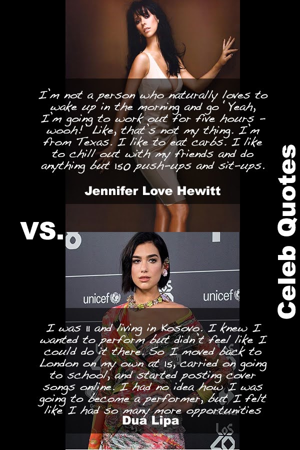 Hot dua lipa sexy Jennifer love Hewitt