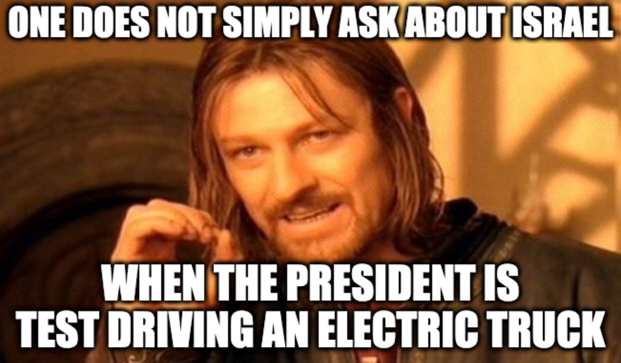 Biden Jokes About Running Over Reporter Meme