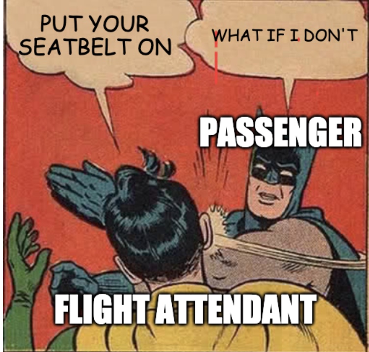 flight attendant loses 2 teeth meme