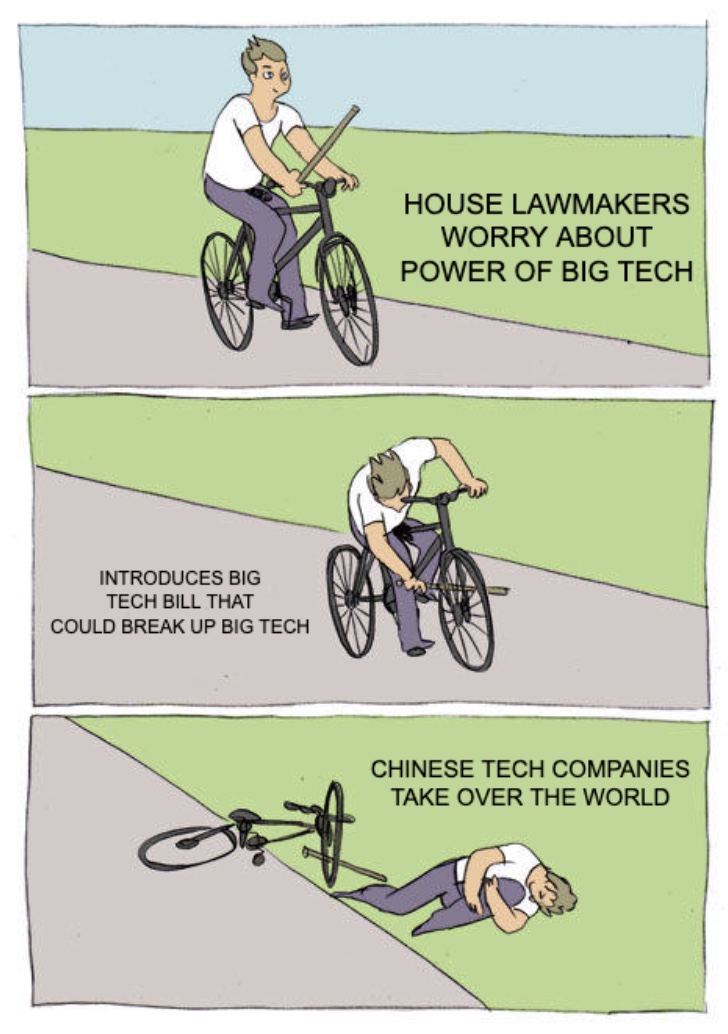 House Lawmakers Big Tech Breakup Meme  Hilarious News Headline Memes