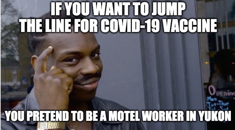 millionaires fined for jumping line for covid19 vaccine meme