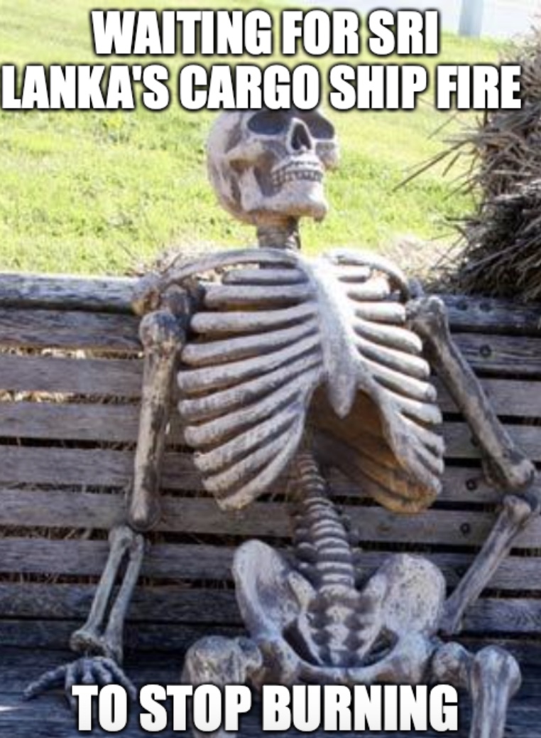 Sri Lanka Cargo Ship Fire Meme