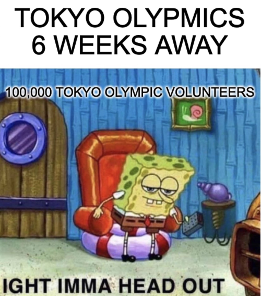 Tokyo Olympics Volunteers Quit Meme
