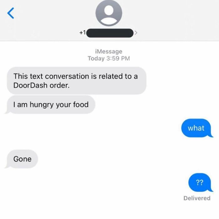 30 Hilariously Unhinged Text Conversations With Food Delivery Drivers