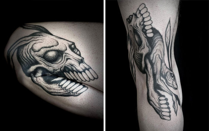 Hidden Legs Arms Bending Tattoos Veks Van Hillik 6375042123Cca 700